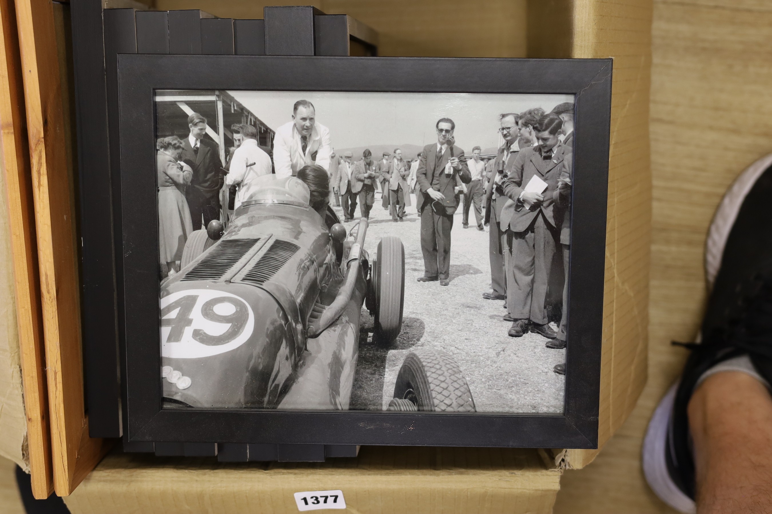 A quantity of mid 20th century photographs of Goodwood festival of speed